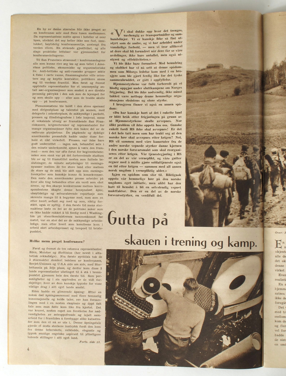 Karl Johans gt. i fest,  kongeinntoget   7.juni 1945