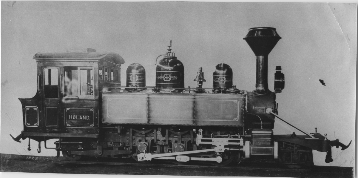 Leveransefoto av lok 3 Høland fra Baldwin Locomotive Works, Philadelphia, USA.