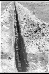 Sugegröft ferdig til rörlegging.