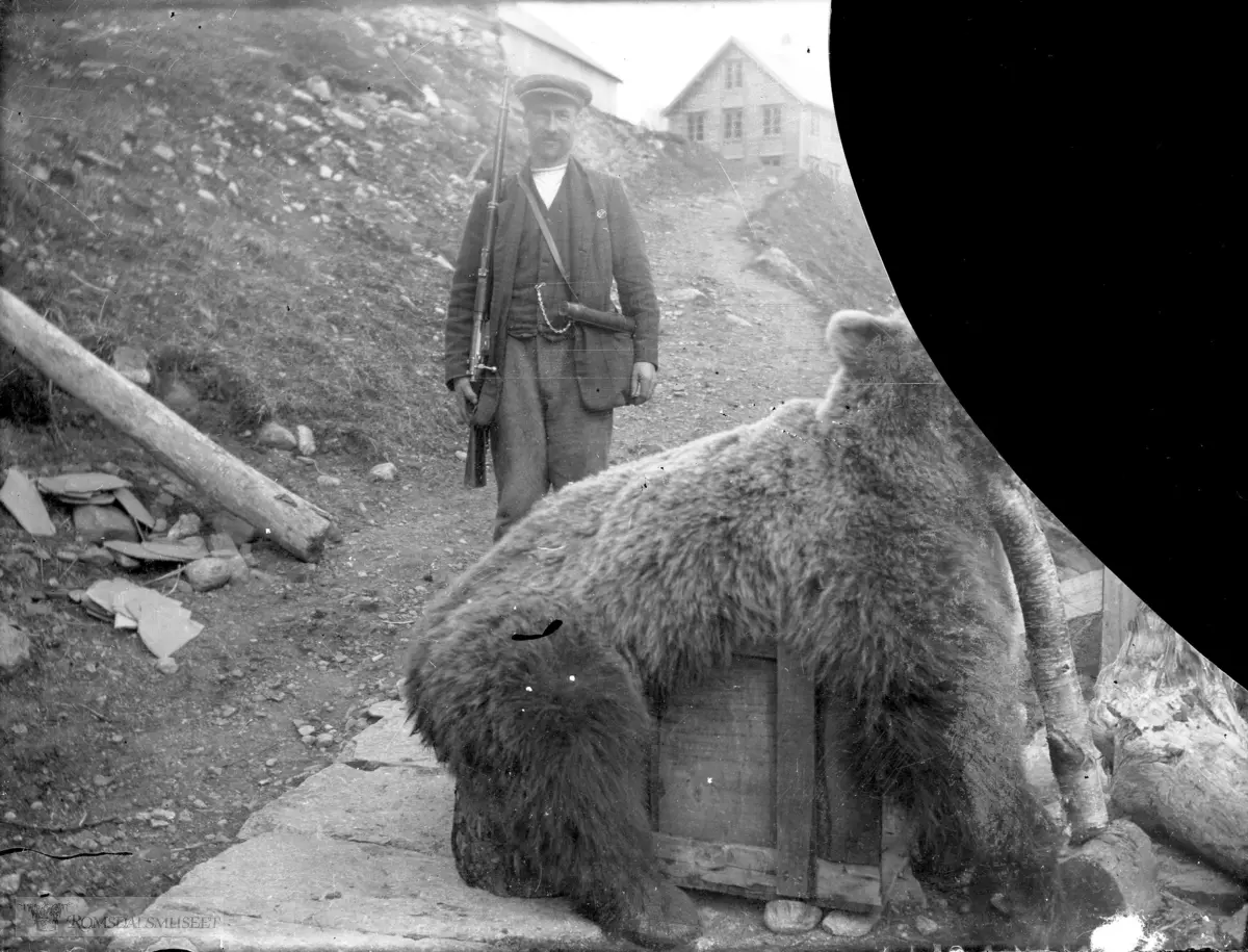 Bjørnen Aneus K. Vike skaut på Ågothammaren 04..05.1915 .Dei rodde bjørnen til Hoem og skinnet vart spikra opp på naust-veggen. Omriss av skinnet vises på nautveggen fremdeles. .Det var Aneus Vike som skjøt bjørnen, men Peder Ø. Hoem hadde vanskeligheter med å forsone seg med at det ikke var han.