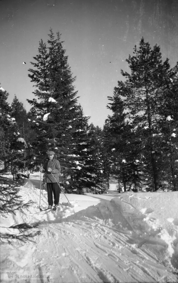 Halvor Gjenstad på skitur i Moldemarka