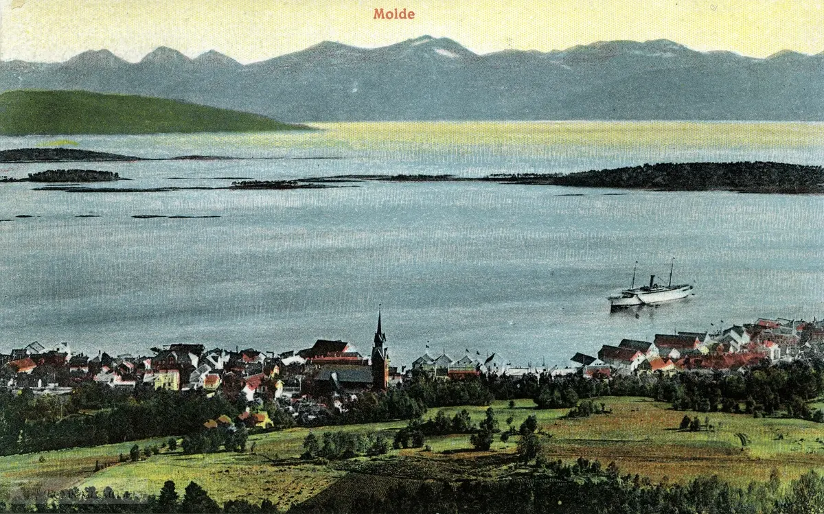 Molde by sett fra nord., Molde by sett fra nord.