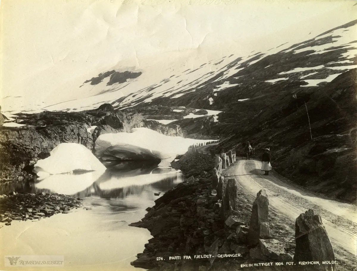 Geiranger. fjeldet, .(2 papirkopier i eske "27KA1")