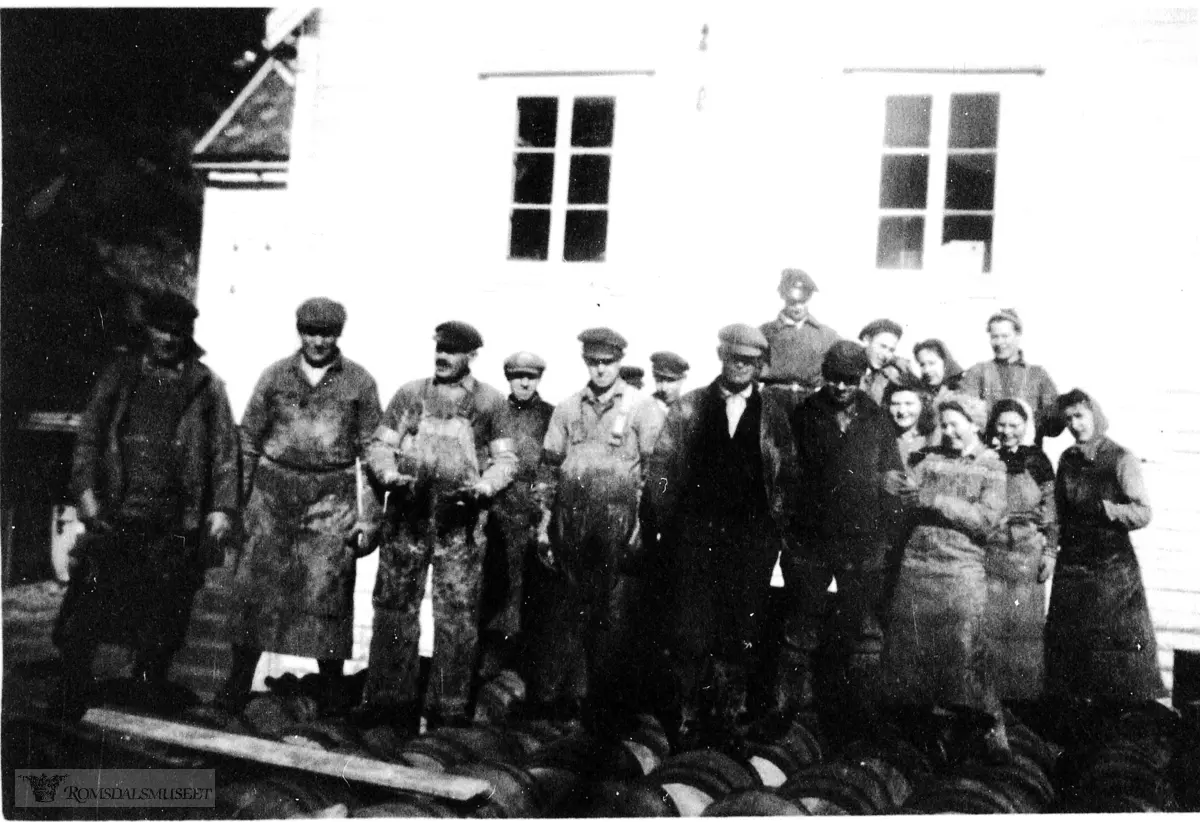 Arbeidere i Sjøvika ca.1950.