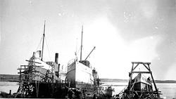 Hamar, Sterudodden, Høiensalodden, Hamarslippen, bedding for