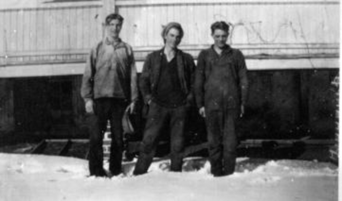3 arbeidskarer på Eik, Helgøya.