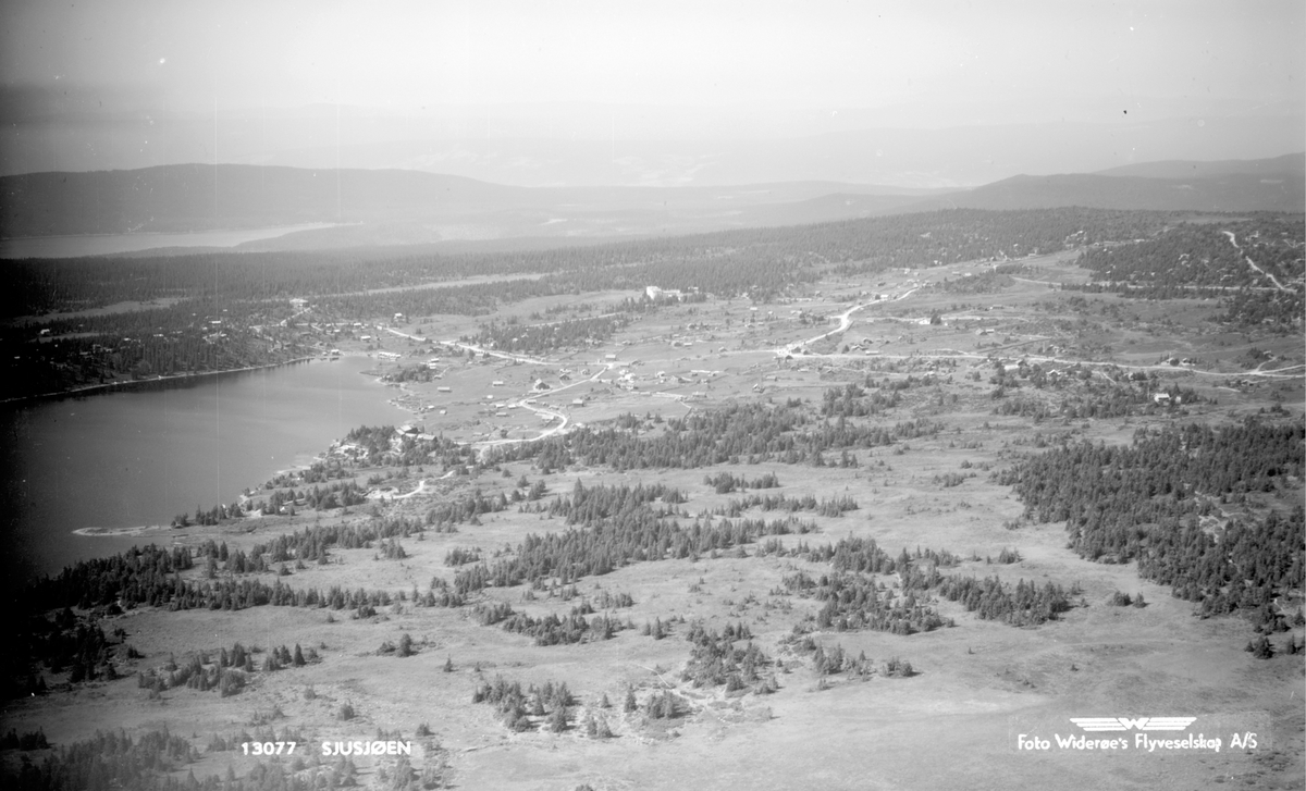 Flyfoto, Sjusjøen, Ringsaker.