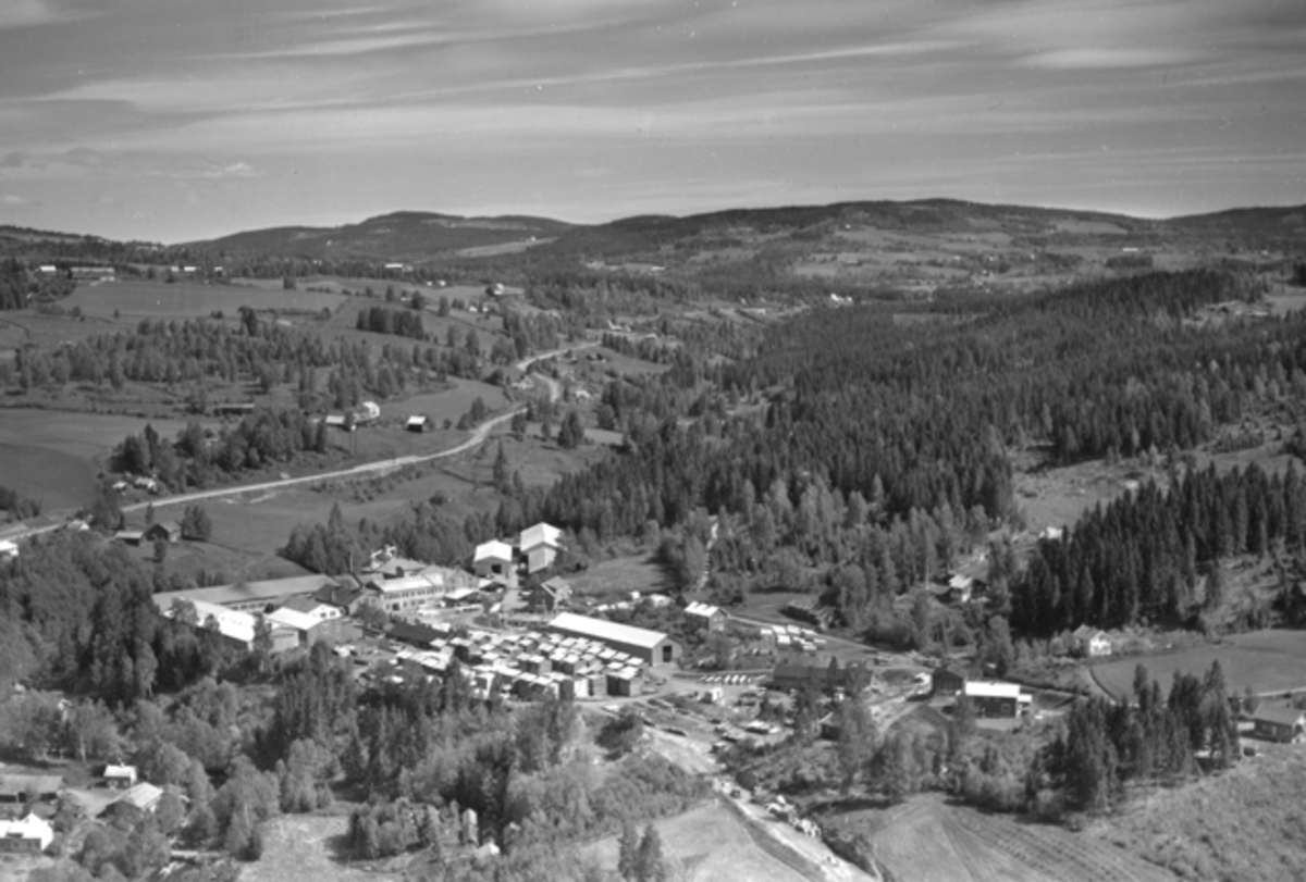 Flyfoto av Moelven Brug A/S, Anderkvern, Ringsaker.