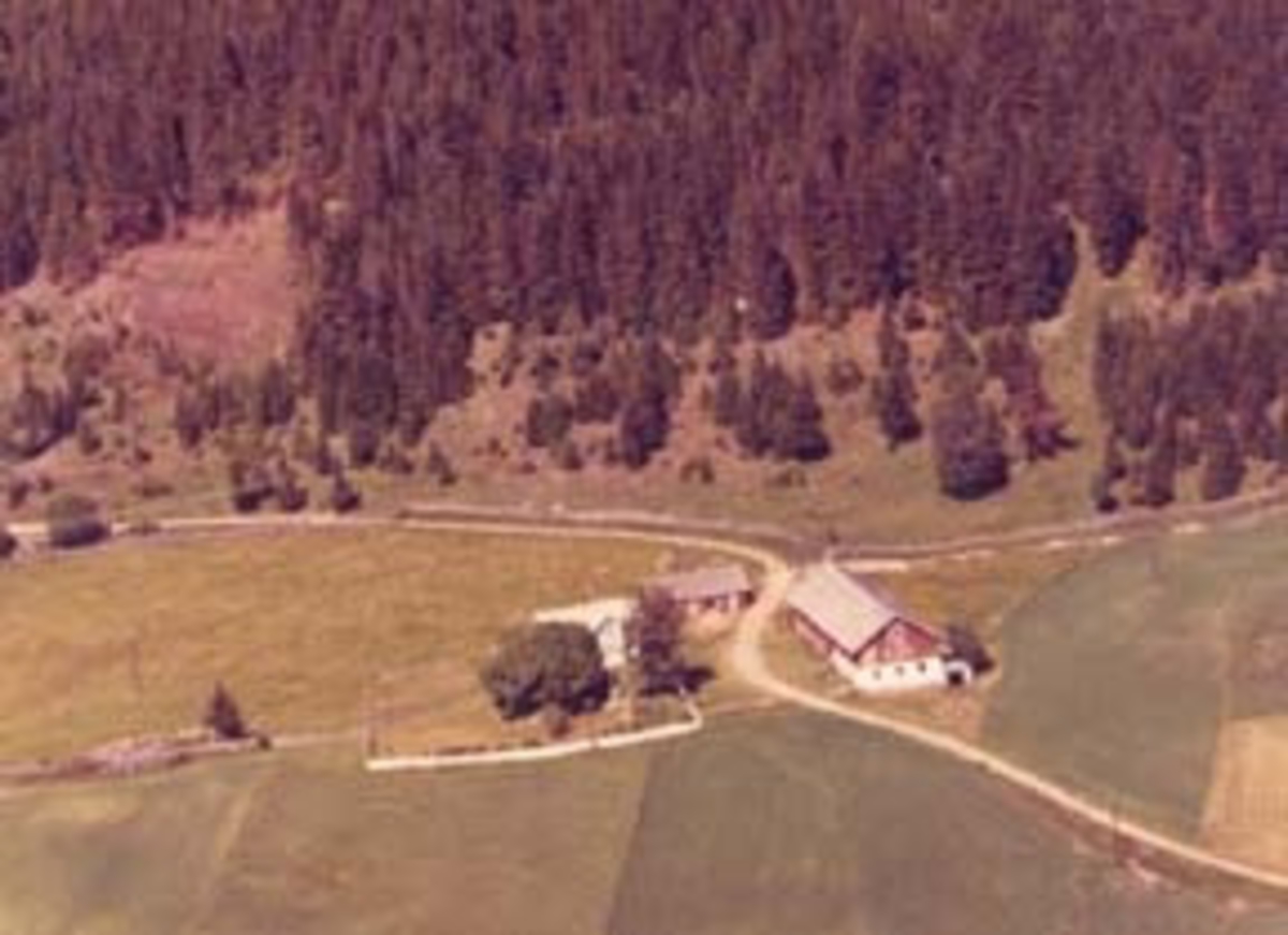 Flyfoto av Tåsåsen, Furnes, Ringsaker.