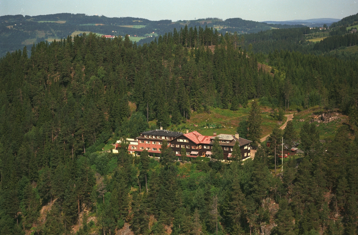 Flyfoto, Ringen Rekreasjonshjem, Ringsaker.