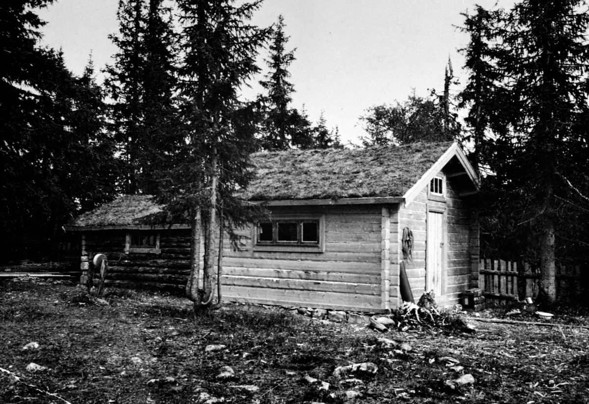 Ringsaker, Ringsakfjellet, eksteriør hytte, Grunnbua ved Grunna,