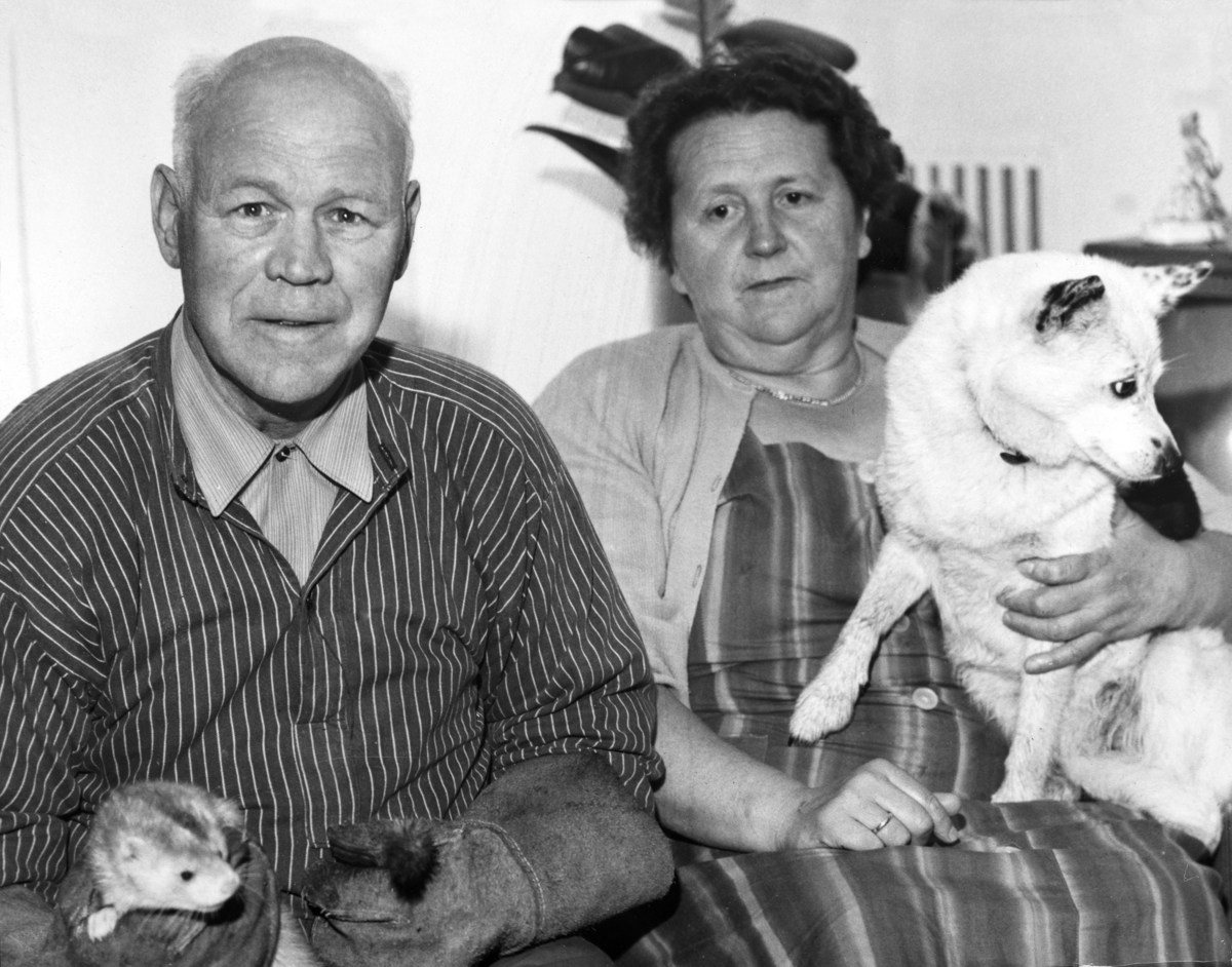 Aksel og Klara Amundsen var brukere på Graff fra 1959 til 1983. Aksel drev med mink. 