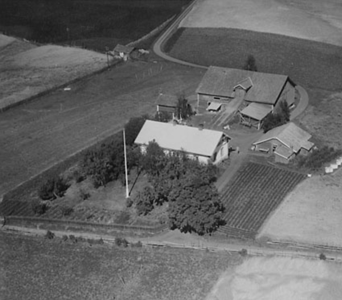 ØSTRE VIE GÅRD, FLYFOTO