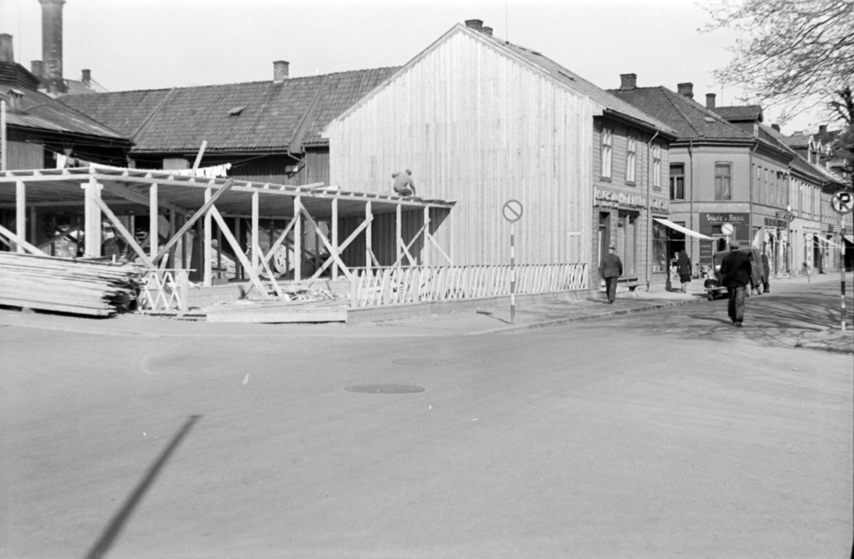 HAMAR STRANDGATA 71, BYGGING AV PAVILONG, UTERESTAURANT, 1949. 