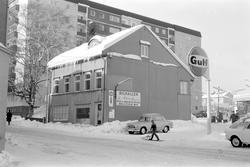 Torggata 95, Hamar. Gulf bensinstasjon, Ramsethgården, Langs