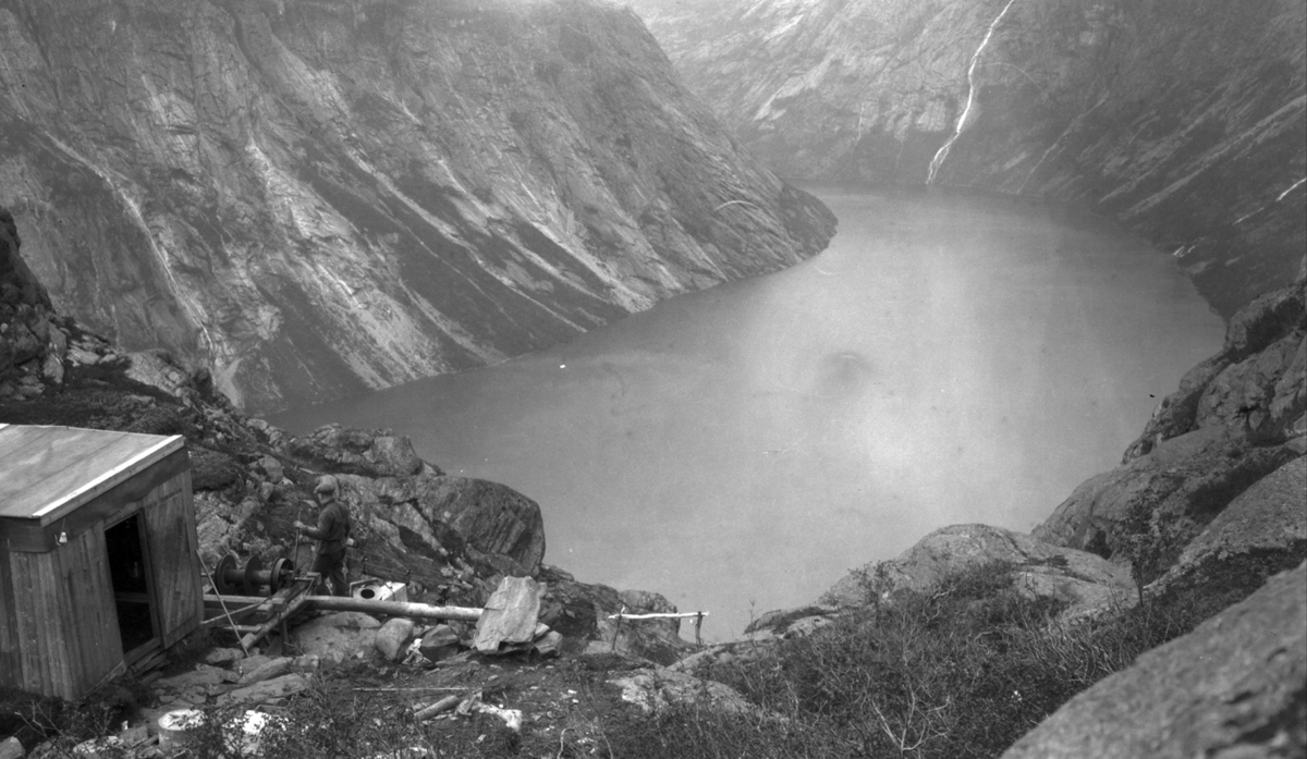 Provisorisk taubanestasjon ved Mikkelstøl, Ringedalsvann 