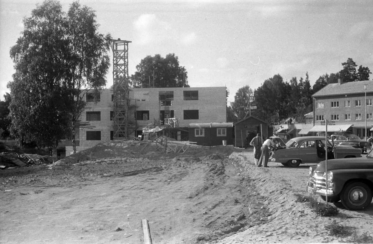 Syringenbygget under bygging