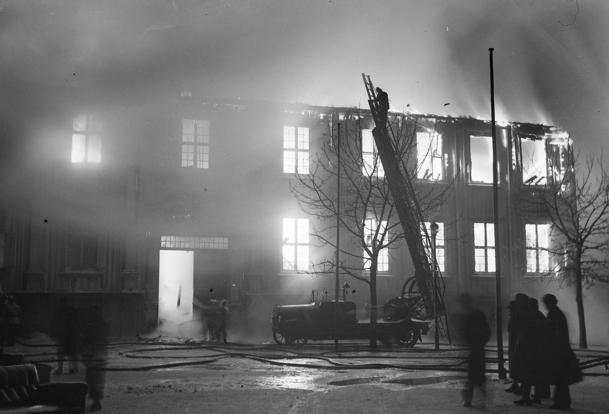 Brann i Harmonien på Torvet