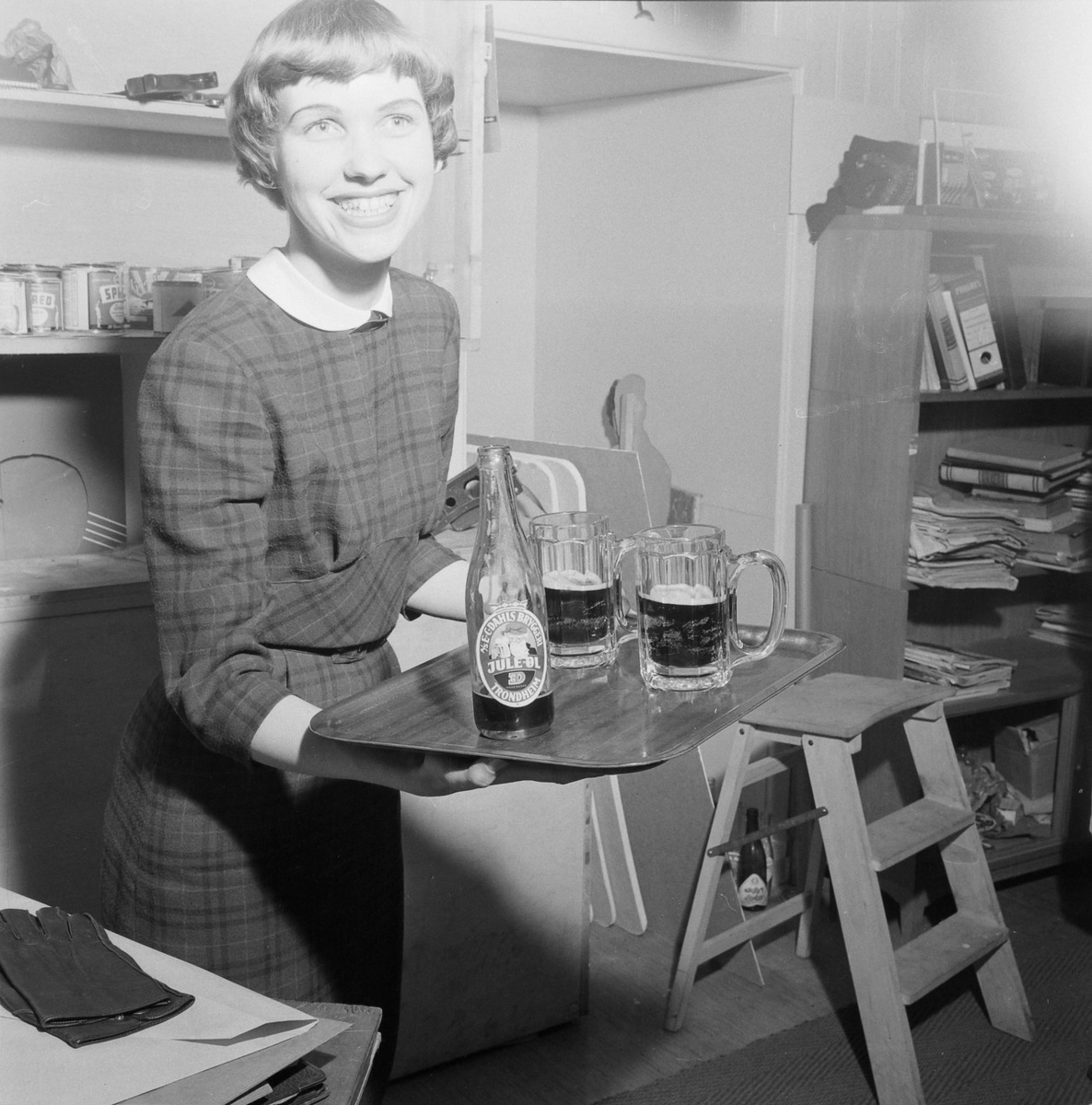 E.C. Dahls Bryggeri. Reklamefoto for juleøl