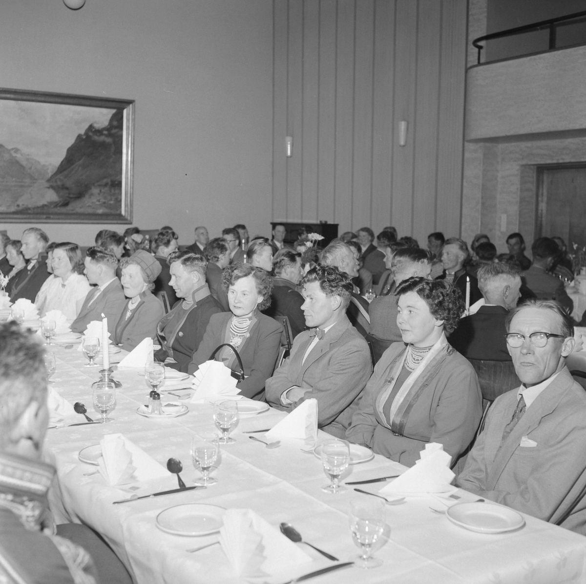Samenes festmiddag i Folket Hus  i forbindelse med landsmøtet i Trondheim 1957