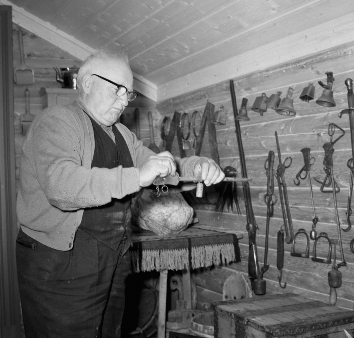 Stein gård, interiør, Ringsaker. 