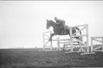 Terränghoppning/banhoppning, kavalleriofficersaspirantskolan 1934-35.