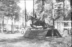 Terränghoppning/banhoppning, kavalleriofficersaspirantskolan 1934-35.