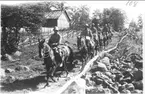 Patrullfälttävlan. Livskvadron ptr löjtnant S von Essen/Gareron, sergeant E Lundstedt.