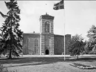 Karlsborgs Museum söder i kyrkvalvet samt Garnisionkyrkan, som numera ingår i museet.