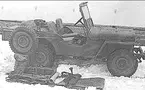 Willys Jeep med utrustning ingående i spaningsskvadrons jeep-pluton.