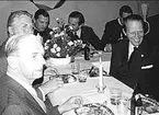 Lunch i Lundasalen 2. dec  1977. Littorin, Westerberg, Aaby-Ericsson.