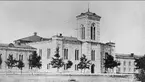 Slutvärnet, med kyrkan i mitten, på Karlsborgs fästning på 1920- talet.