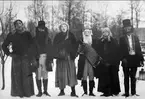 Julvisesångare i Forsvik år 1916. Från vänster på bilden: Helmer Boström, Karl Karlsson, Gunnar Jonsson, Sven Kilström, Ernst Johansson och Gunnar Johansson.