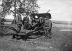 A 10, artilleriövning med haubits vid Vätterstranden 1921.