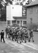 F6 Karlsborg 1959. Rustmästare Lind, utbildningsplutonen.