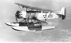 Karlsborg 1930. Flygplan Fokker S6H.