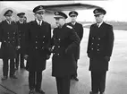 F6 Karlsborg 1960. Chefen flygvapnet general Rapp inspekterar flottiljen.