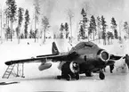 F6 Karlsborg 1957. Flygplan Gunnarn.