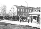 Fallskärmsjägarskolan Karlsborg 1957. Inryckning.