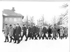 Fallskärmsjägarskolan Karlsborg 1958. Inryckning.