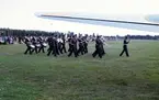Fallskärmsjägarskolan i Karlsborg 1966.FJS-dagen.Musikkåren.