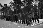 Fallskärmsjägarskolan i Karlsborg 1952.Inryckning.