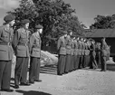 Fallskärmsjägarskolan i Karlsborg 1953.FJS-dagen.Utdelning Örnen.