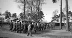 Fallskärmsjägarskolan i Karlsborg 1953.Inryckning.