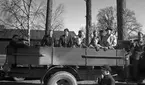 Fallskärmsjägarskolan i Karlsborg 1953.Inryckning.