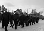 Fallskärmsjägarskolan i Karlsborg 1958.Inryckning.