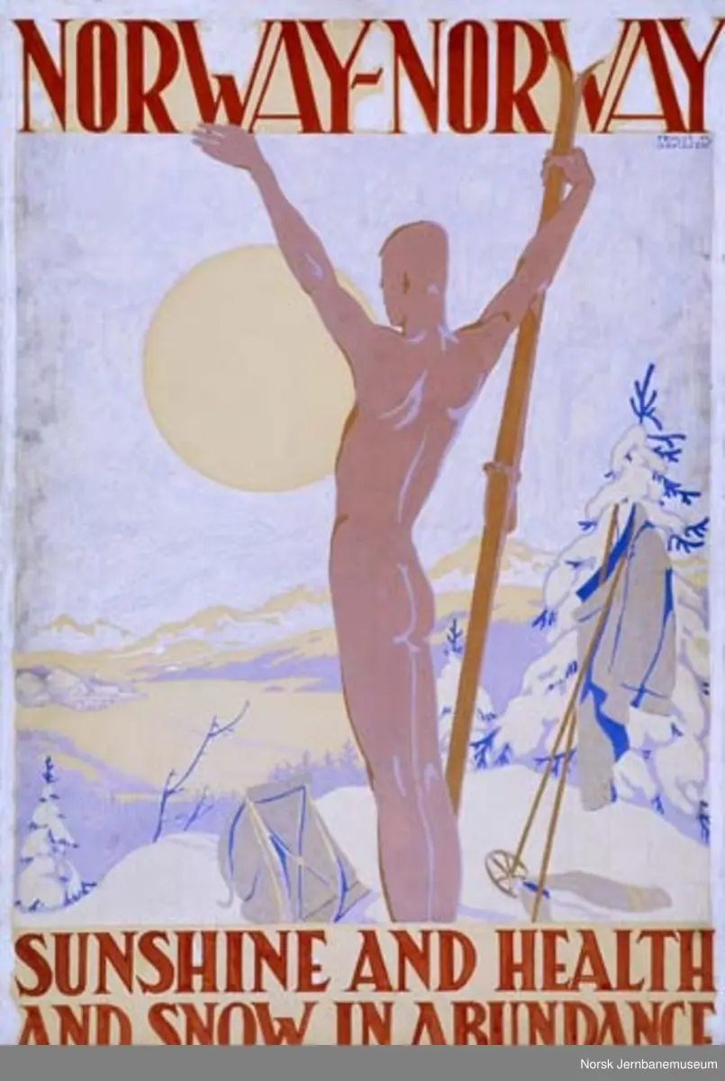 NORWAY-NORWAY sunshine and health and snow in abundance - original