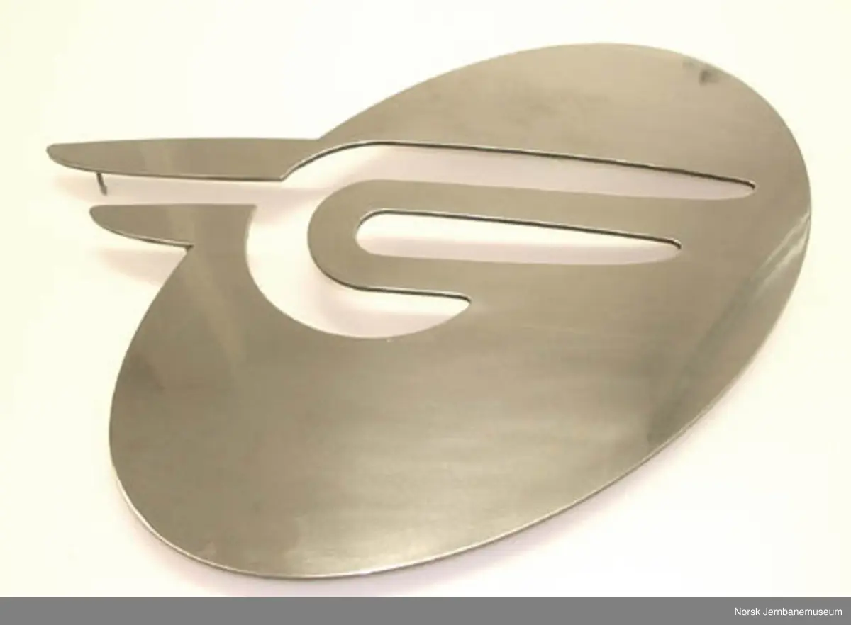NSB-logo i metall