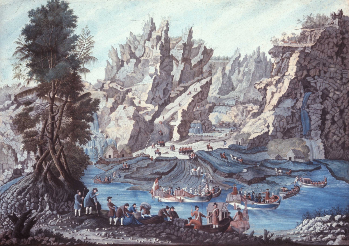 "Den 9. Augusti 1733 Reiste Hans Kongelige Majestet, Hendes Majestet Dronningen som Hendes Majestete Dronningens Fru Moder Over dette Field Manseidet".