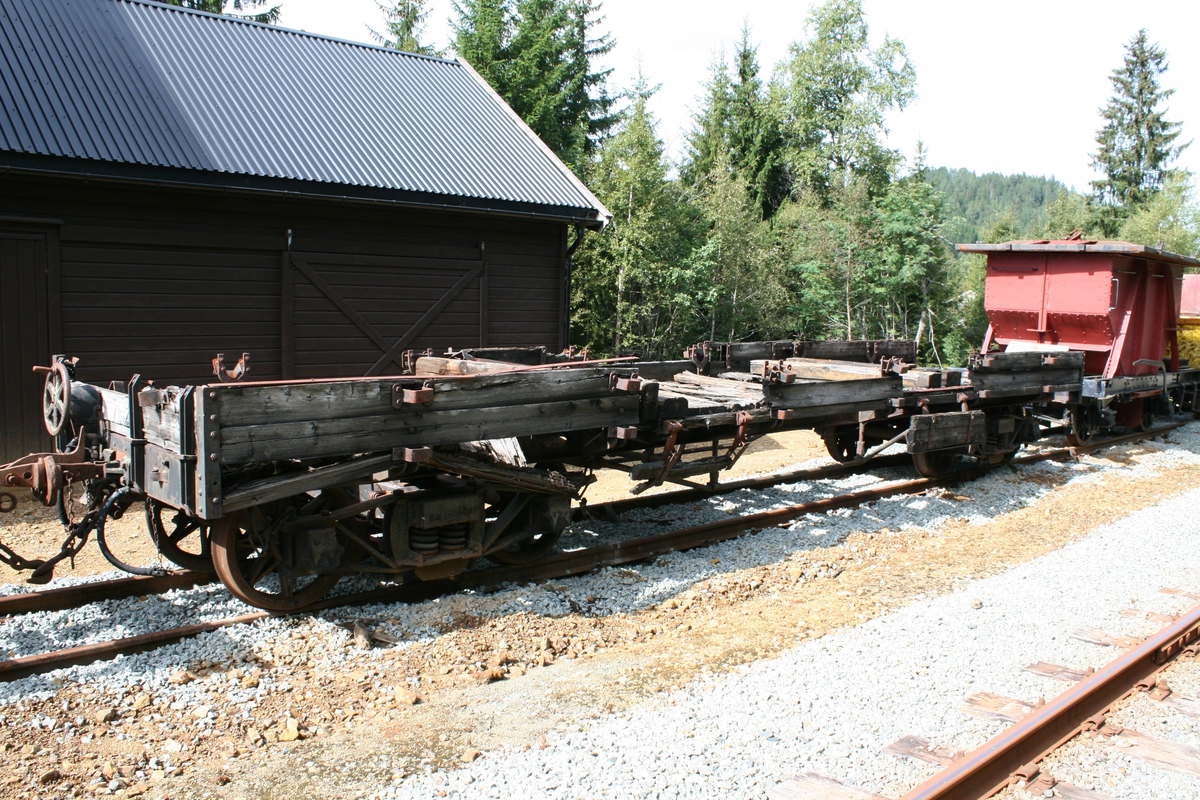 Boggi stakevogn
Vognvekt: 8 tonn
Last: 22 tonn
1 vogn (nr. 33) ble levert Thamshavnbanen av Skabo Jernbanevognfabrikk i 1907.